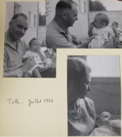 1964.Maison d'arrêts de Tulle avec son épouse et leur fils Jean-Charles