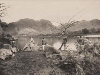 Tuyen-Quang 1927 sur la rivière Claire face au Nord