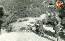 1er REP ops sur Mda en juillet 1957. Canon de 75 SR