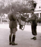 Oudja 1943. Colonel Miquel chef de corps du 1 REC
